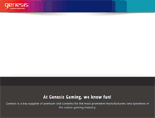 Tablet Screenshot of genesis-games.com